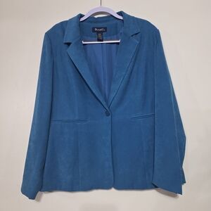 Denim&Co Vibrant Blue Women's Blazer